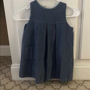 Little English Blue Corduroy Dress